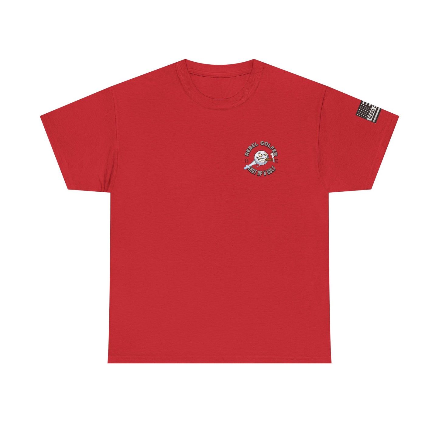 Rebel Golfer Unisex Heavy Cotton Tee - Fun Golf Shirt for Enthusiasts, Perfect Gift for Golf Lovers, Sportswear, Casual Tee, Golfing Apparel