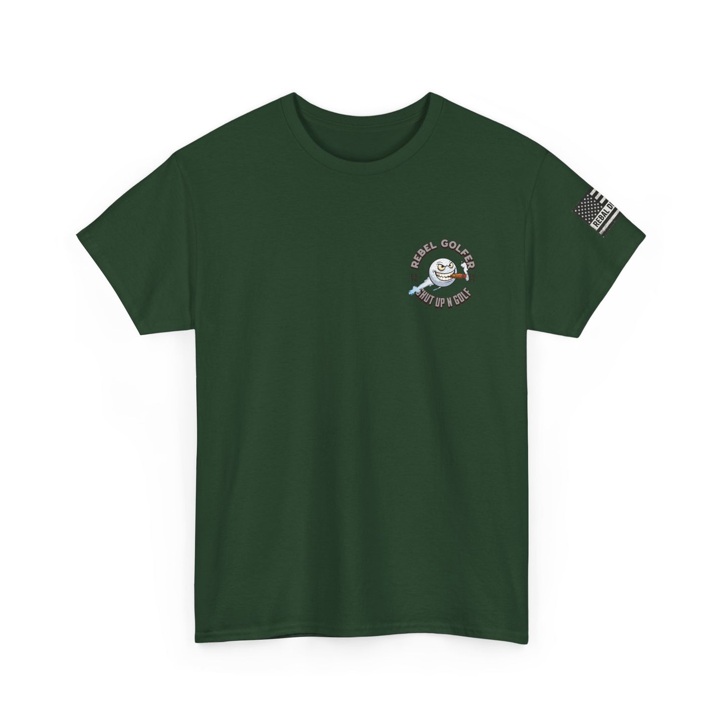 Rebel Golfer Unisex Heavy Cotton Tee - Fun Golf Shirt for Enthusiasts, Perfect Gift for Golf Lovers, Sportswear, Casual Tee, Golfing Apparel