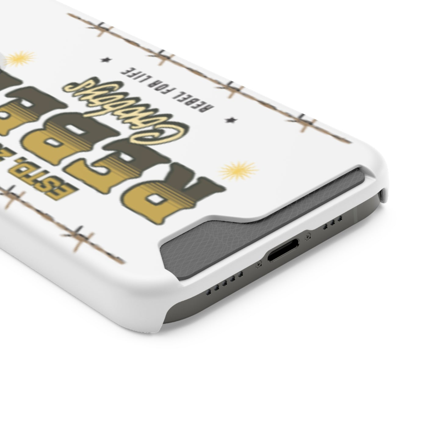 Rebel Cowboys Phone Case, Trendy Card Holder Cover for Western Lovers, Gift for Cowpoke Enthusiasts, Rebel For Life, Unique Tech Accessory