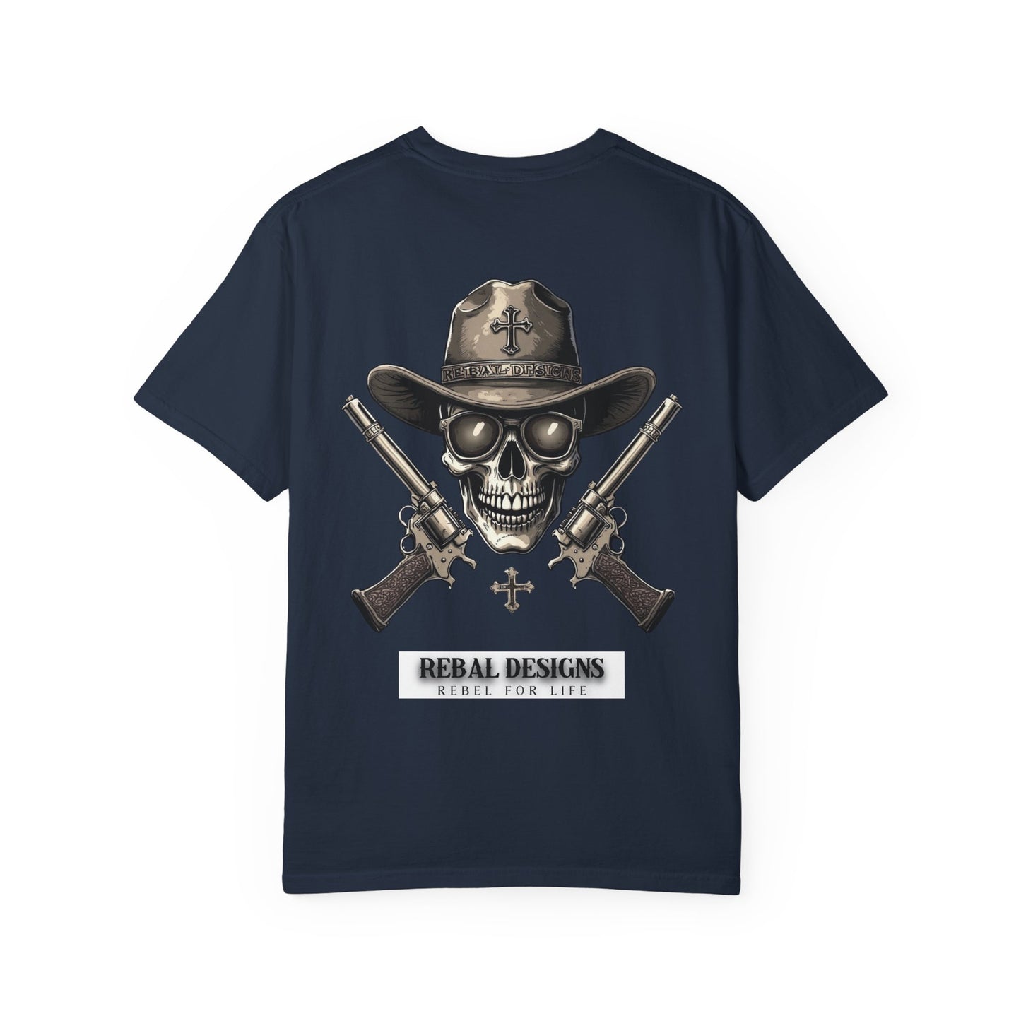 Copy of Rebel Skull T-Shirt - Unisex Garment-Dyed Tee for Free Spirits, Music Festivals, Casual Outings, Gifts for Him/Her, Everyday Wear