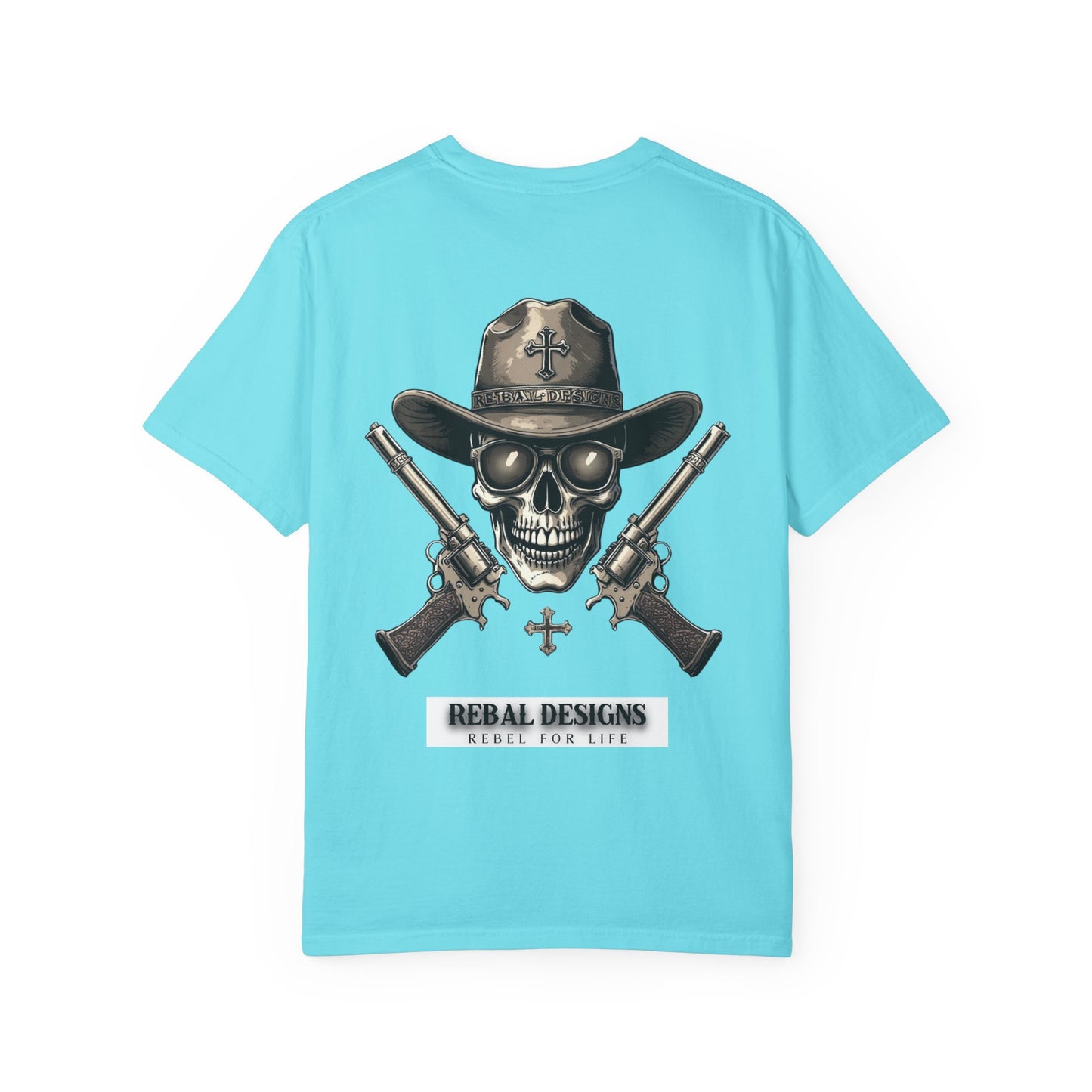 Copy of Rebel Skull T-Shirt - Unisex Garment-Dyed Tee for Free Spirits, Music Festivals, Casual Outings, Gifts for Him/Her, Everyday Wear