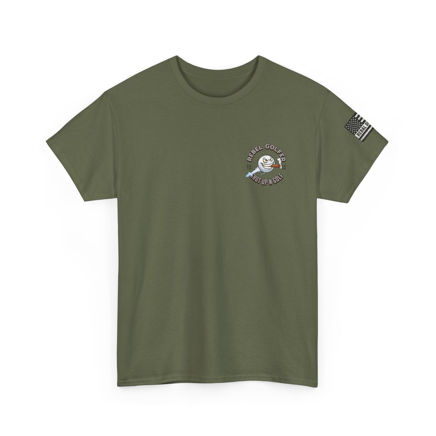 Rebel Golfer Unisex Heavy Cotton Tee - Fun Golf Shirt for Enthusiasts, Perfect Gift for Golf Lovers, Sportswear, Casual Tee, Golfing Apparel