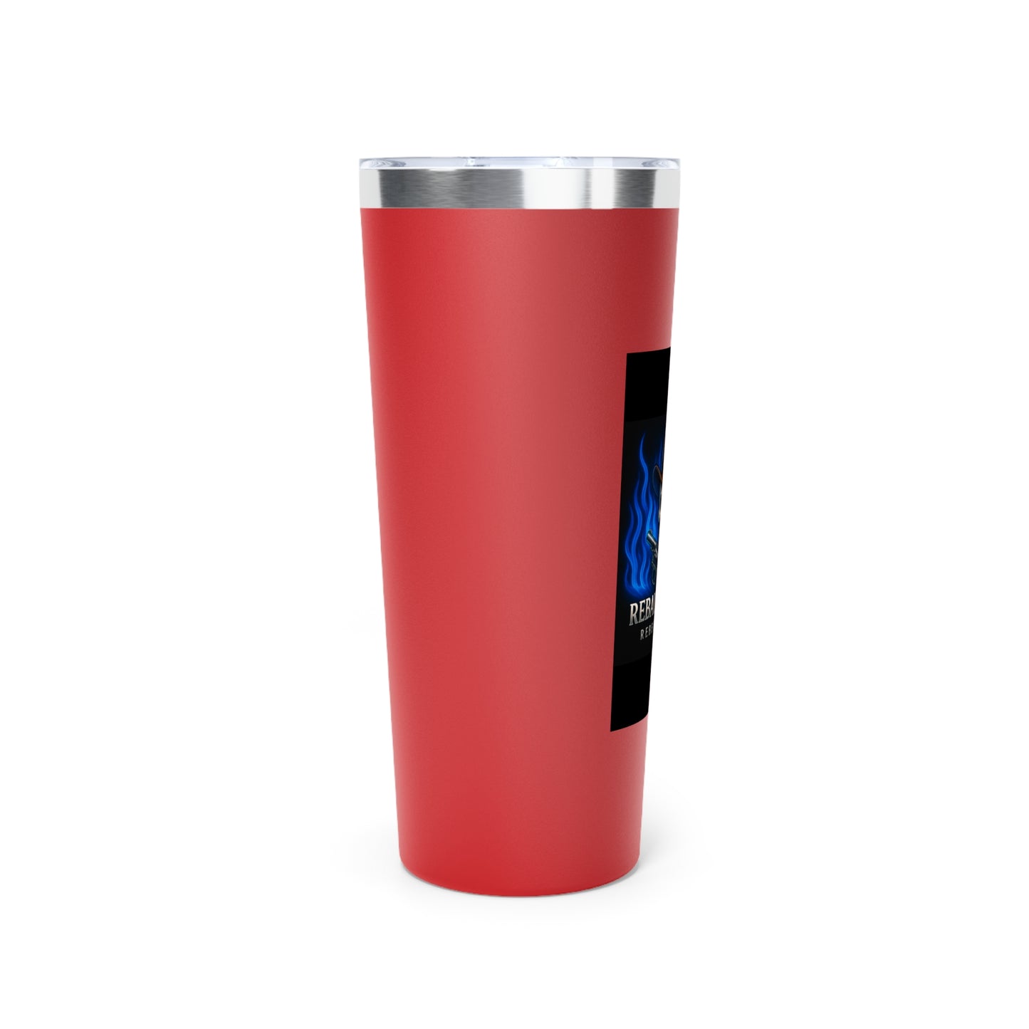 Rebel Life Coffee Tumbler, 22oz Skull Insulated Mug, Perfect for Outdoors, Camping, Gifts for Him, Birthday, Unique Tumbler