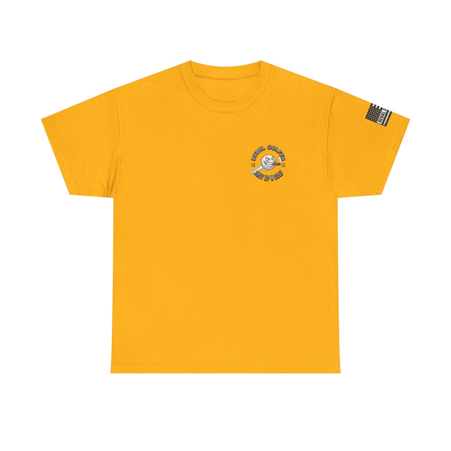Rebel Golfer Unisex Heavy Cotton Tee - Fun Golf Shirt for Enthusiasts, Perfect Gift for Golf Lovers, Sportswear, Casual Tee, Golfing Apparel