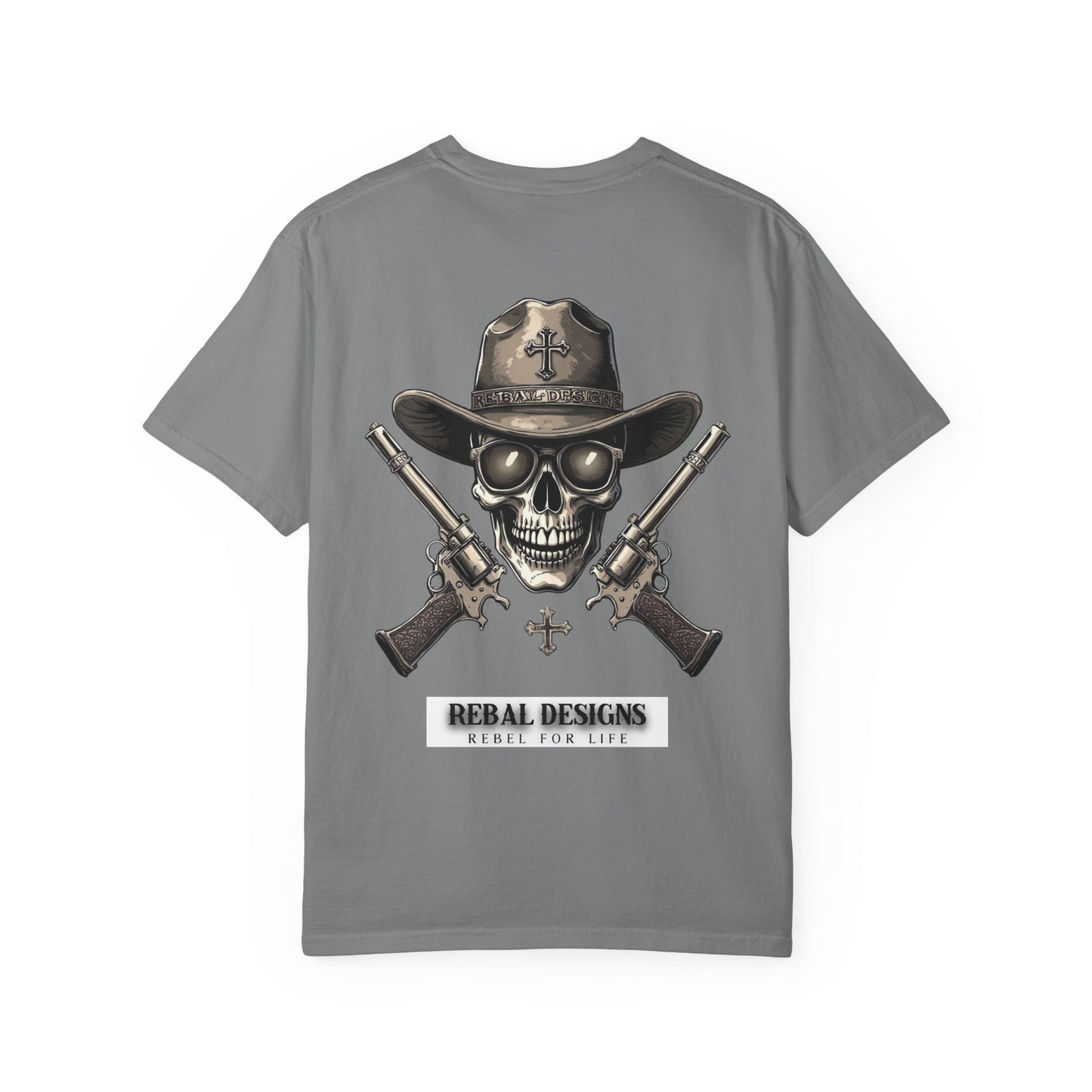 Copy of Rebel Skull T-Shirt - Unisex Garment-Dyed Tee for Free Spirits, Music Festivals, Casual Outings, Gifts for Him/Her, Everyday Wear
