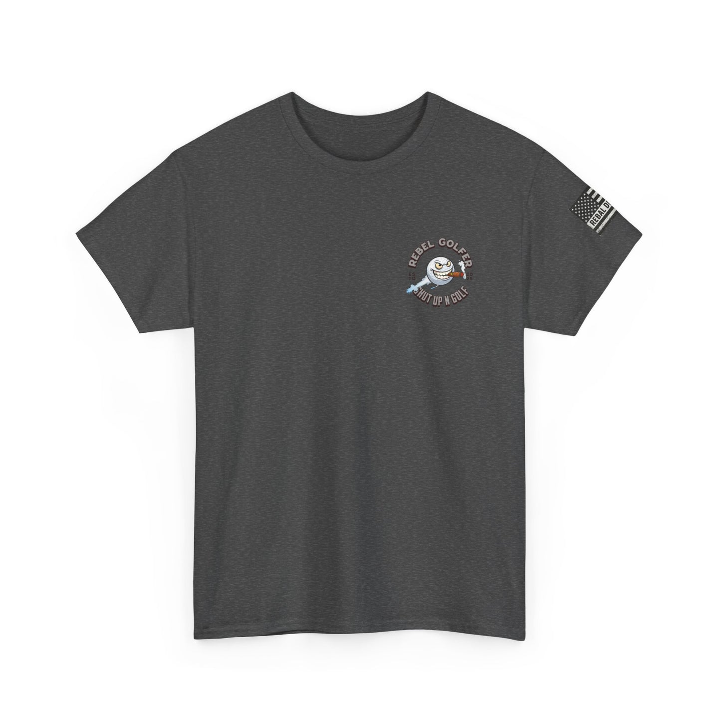 Rebel Golfer Unisex Heavy Cotton Tee - Fun Golf Shirt for Enthusiasts, Perfect Gift for Golf Lovers, Sportswear, Casual Tee, Golfing Apparel