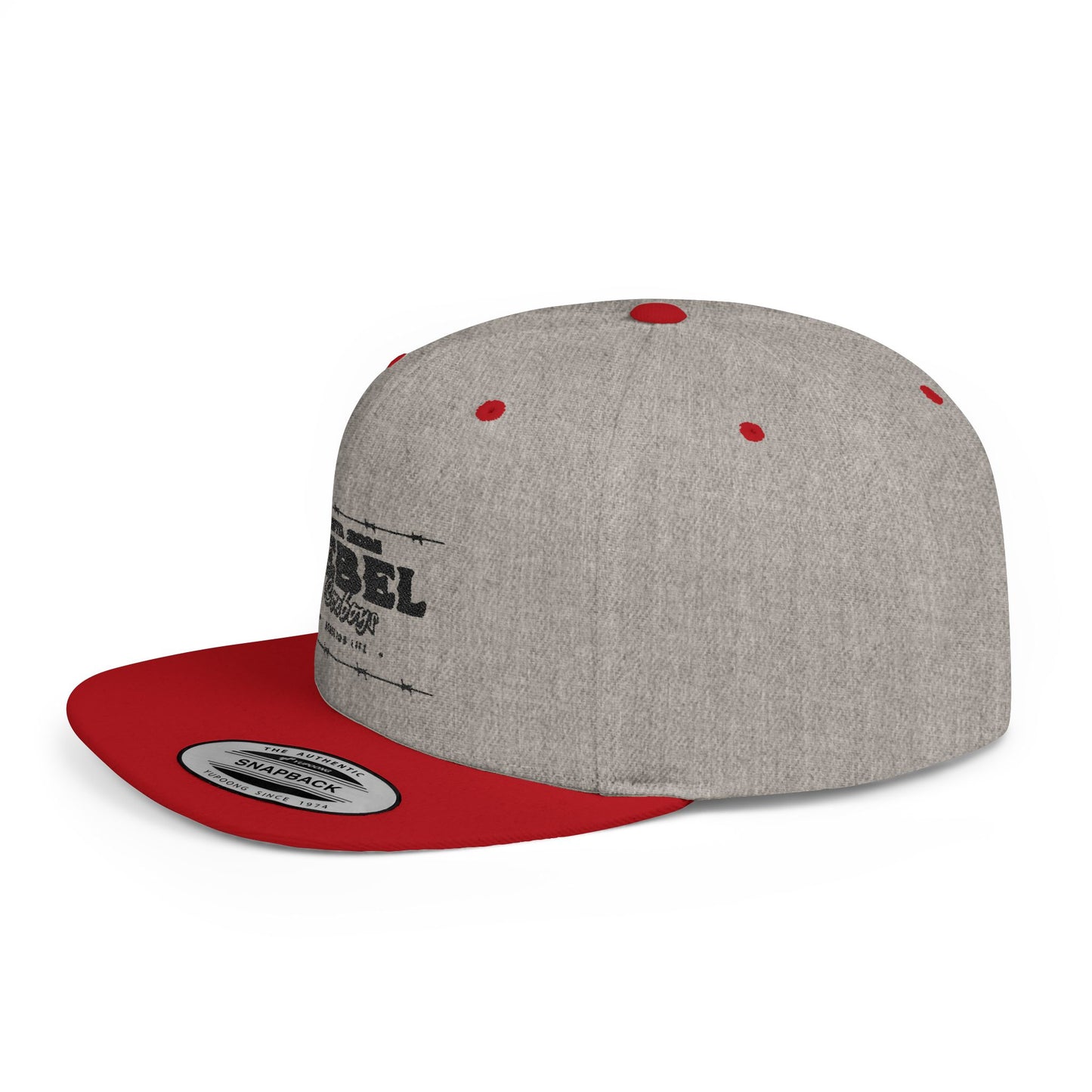 Rebel Snapback Hat, Trendy Flat Bill Cap, Urban Style Hat, Gift for Him, Casual Fashion Accessory