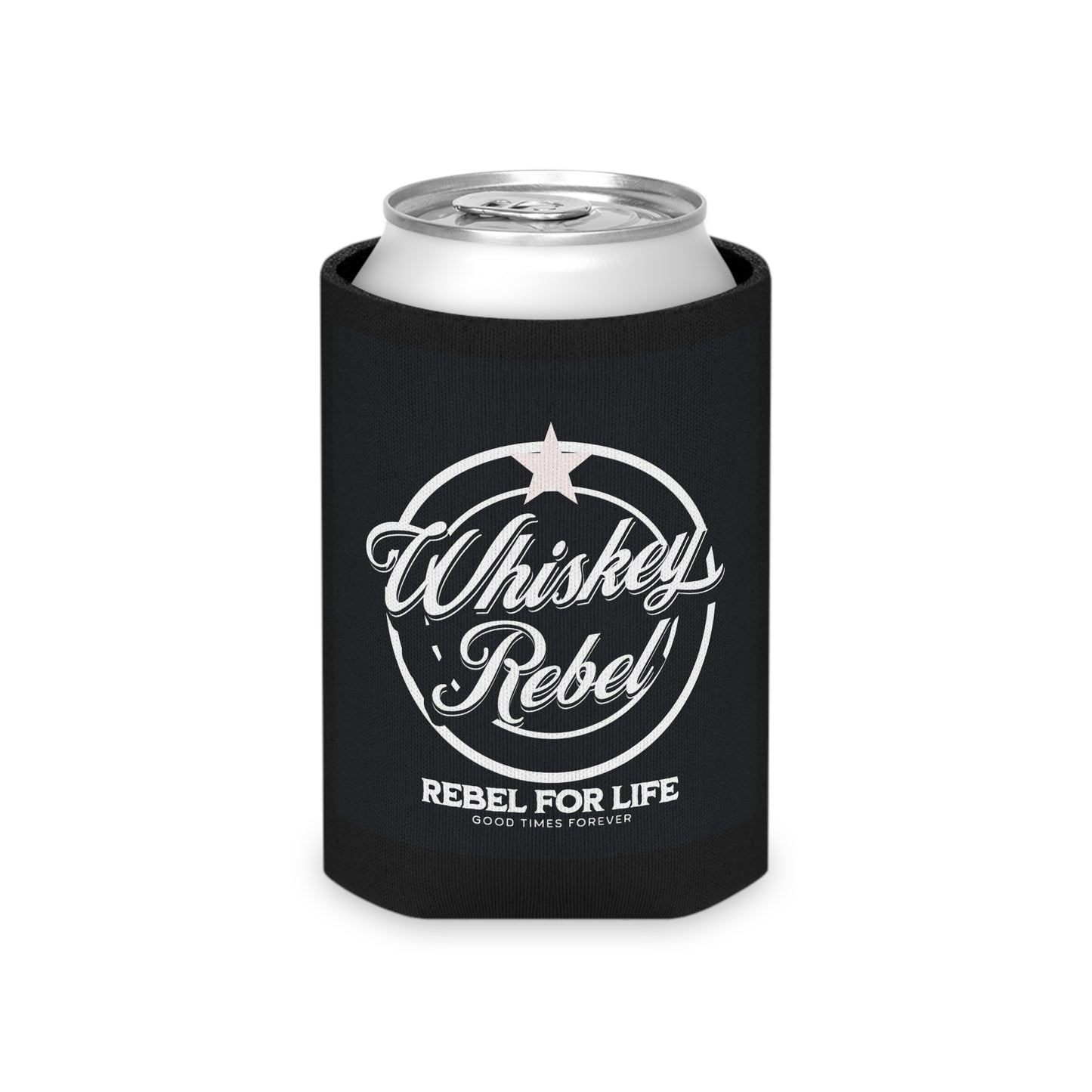 Whiskey Rebel Can Cooler | Party Favor, Gift for Whiskey Lovers, Summer BBQ, Outdoor Adventure, Beer Holder
