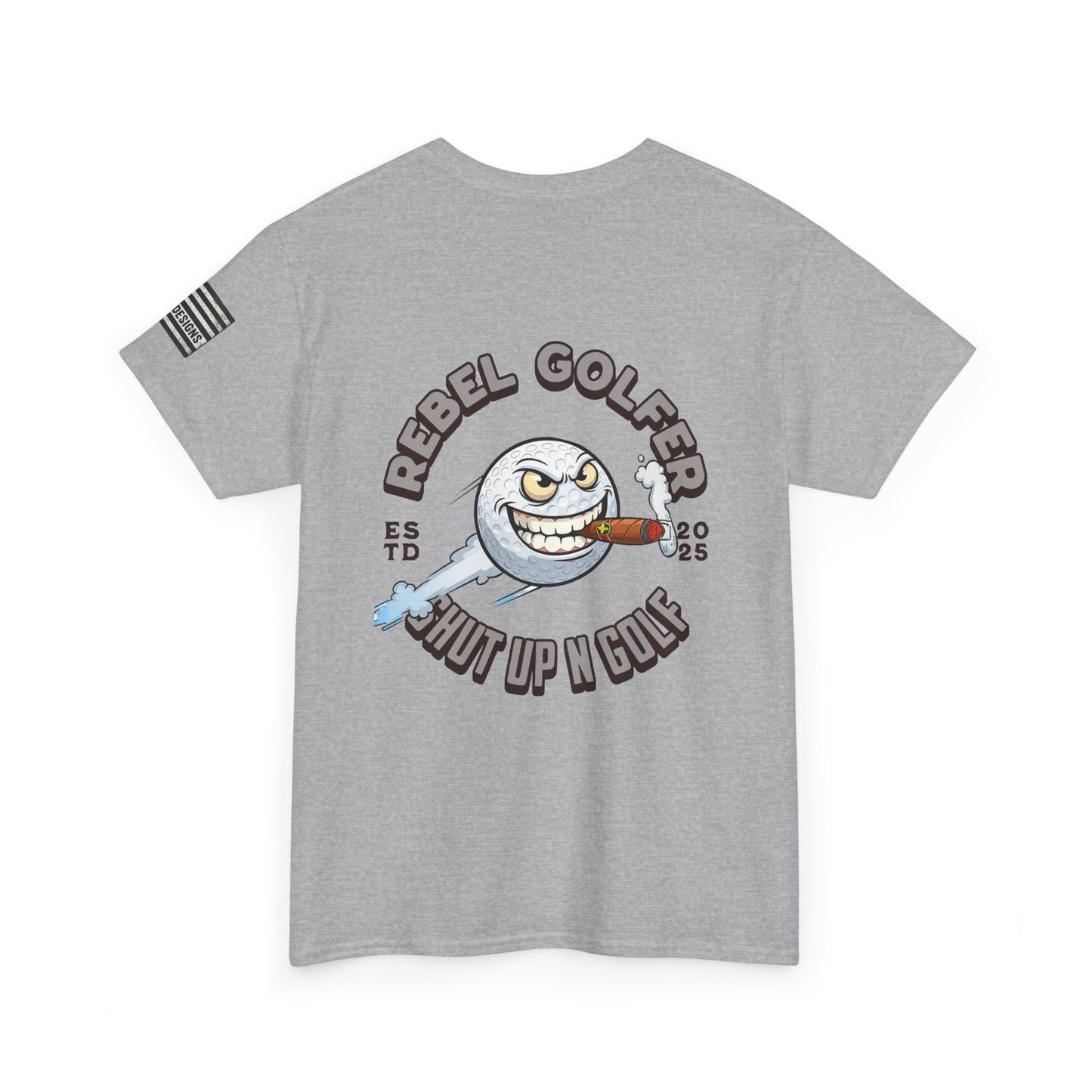 Rebel Golfer Unisex Heavy Cotton Tee - Fun Golf Shirt for Enthusiasts, Perfect Gift for Golf Lovers, Sportswear, Casual Tee, Golfing Apparel