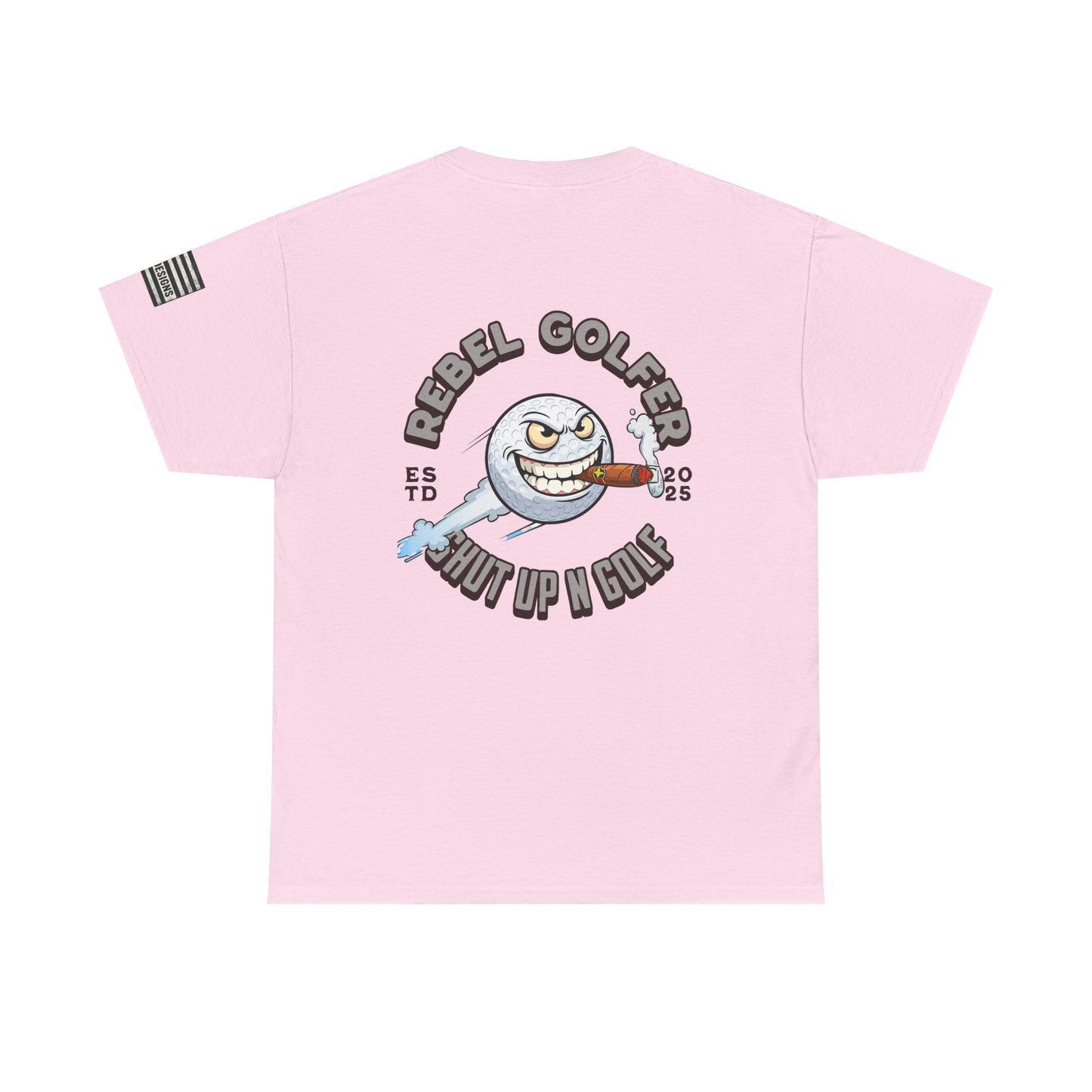 Rebel Golfer Unisex Heavy Cotton Tee - Fun Golf Shirt for Enthusiasts, Perfect Gift for Golf Lovers, Sportswear, Casual Tee, Golfing Apparel