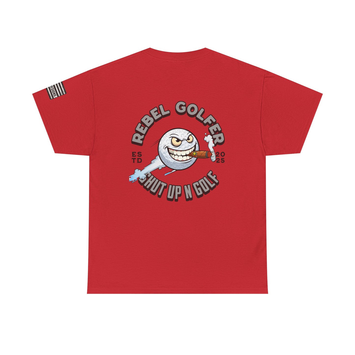 Rebel Golfer Unisex Heavy Cotton Tee - Fun Golf Shirt for Enthusiasts, Perfect Gift for Golf Lovers, Sportswear, Casual Tee, Golfing Apparel