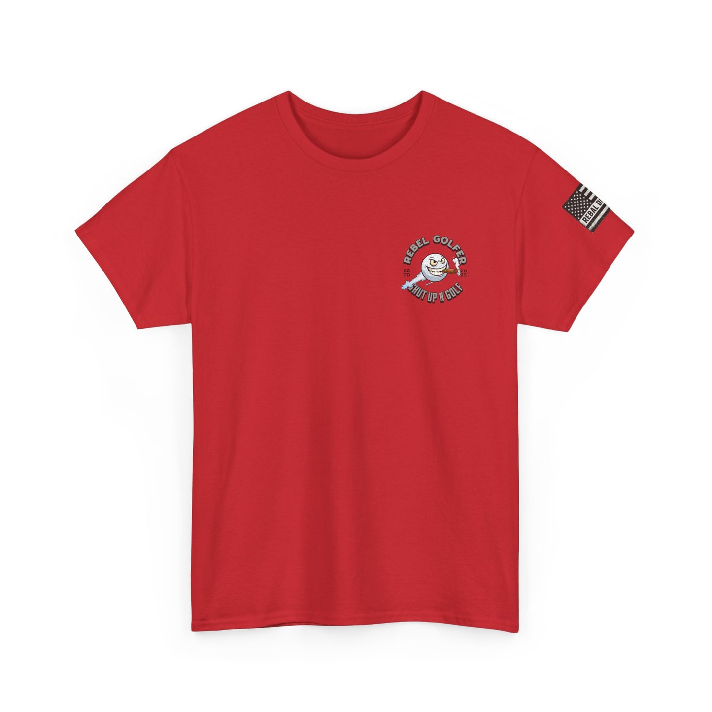 Rebel Golfer Unisex Heavy Cotton Tee - Fun Golf Shirt for Enthusiasts, Perfect Gift for Golf Lovers, Sportswear, Casual Tee, Golfing Apparel