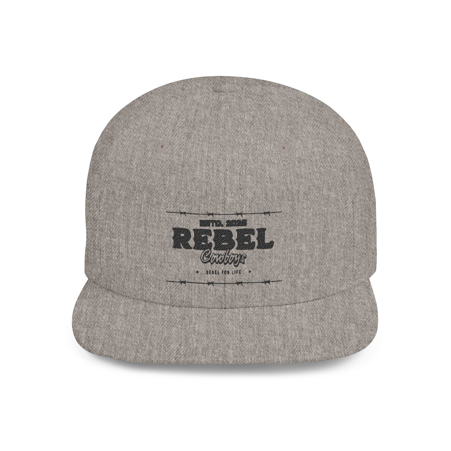 Rebel Snapback Hat, Trendy Flat Bill Cap, Urban Style Hat, Gift for Him, Casual Fashion Accessory