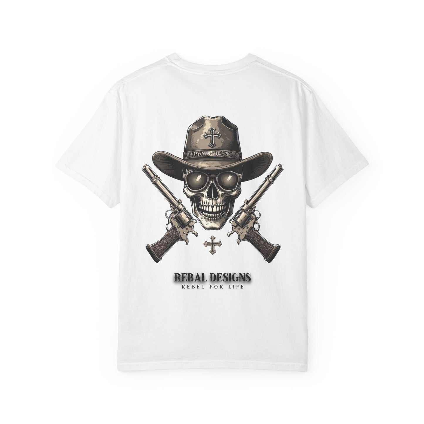 Copy of Rebel Skull T-Shirt - Unisex Garment-Dyed Tee for Free Spirits, Music Festivals, Casual Outings, Gifts for Him/Her, Everyday Wear