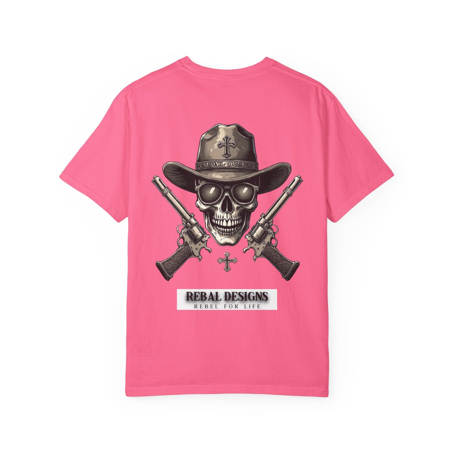 Copy of Rebel Skull T-Shirt - Unisex Garment-Dyed Tee for Free Spirits, Music Festivals, Casual Outings, Gifts for Him/Her, Everyday Wear