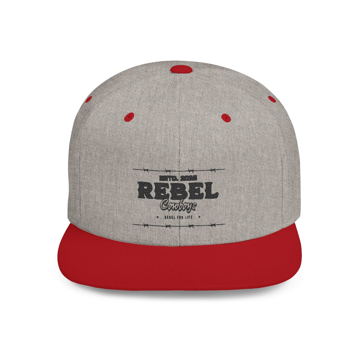 Rebel Snapback Hat, Trendy Flat Bill Cap, Urban Style Hat, Gift for Him, Casual Fashion Accessory