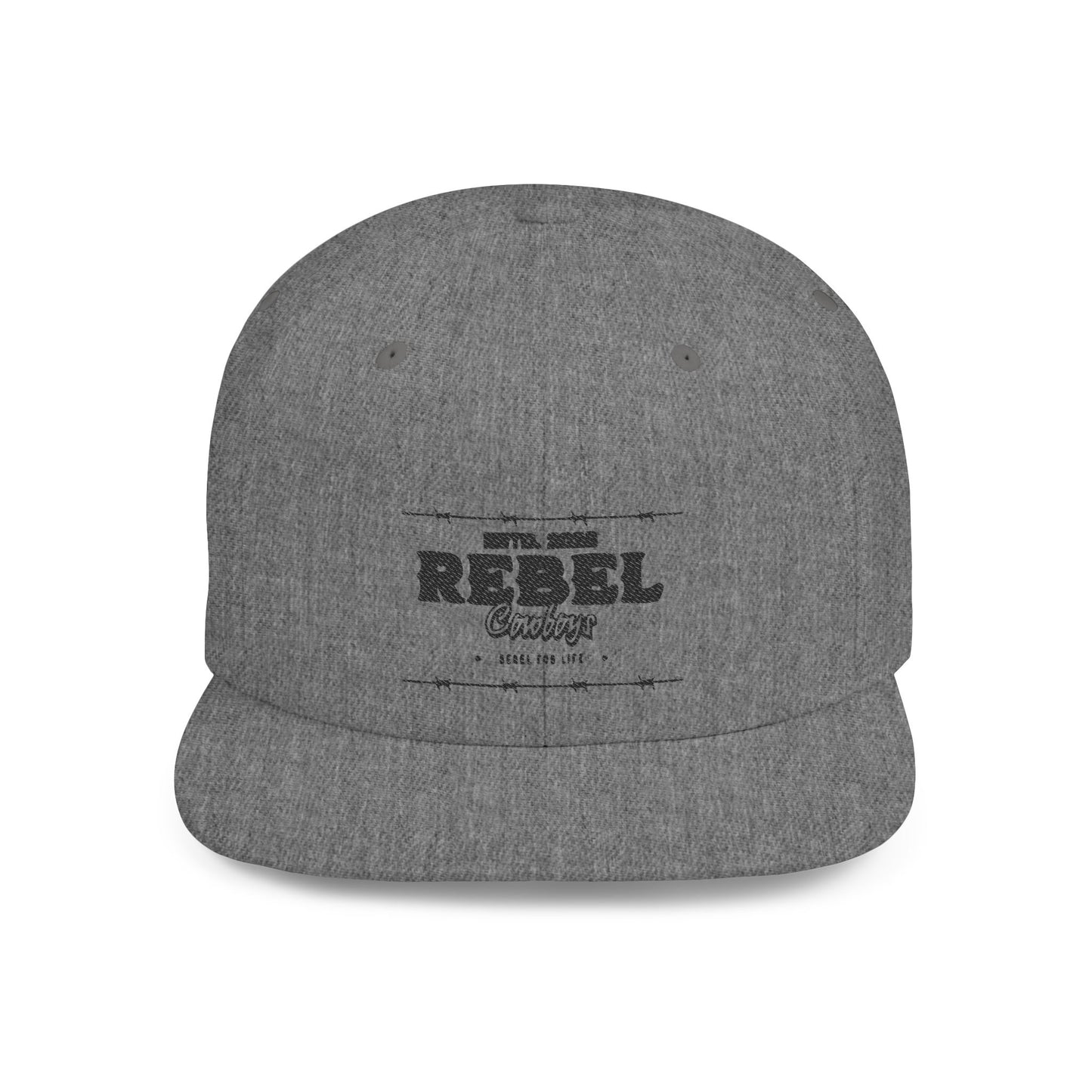 Rebel Snapback Hat, Trendy Flat Bill Cap, Urban Style Hat, Gift for Him, Casual Fashion Accessory
