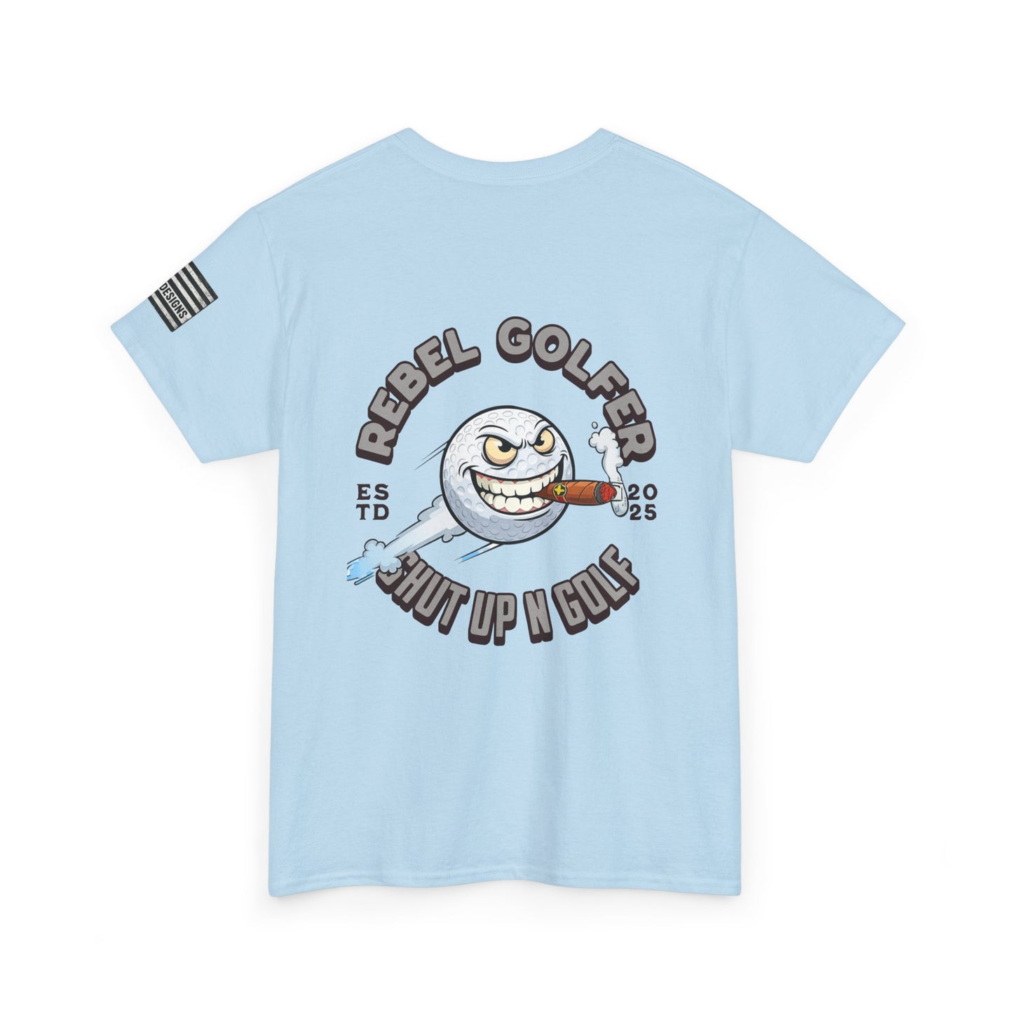 Rebel Golfer Unisex Heavy Cotton Tee - Fun Golf Shirt for Enthusiasts, Perfect Gift for Golf Lovers, Sportswear, Casual Tee, Golfing Apparel