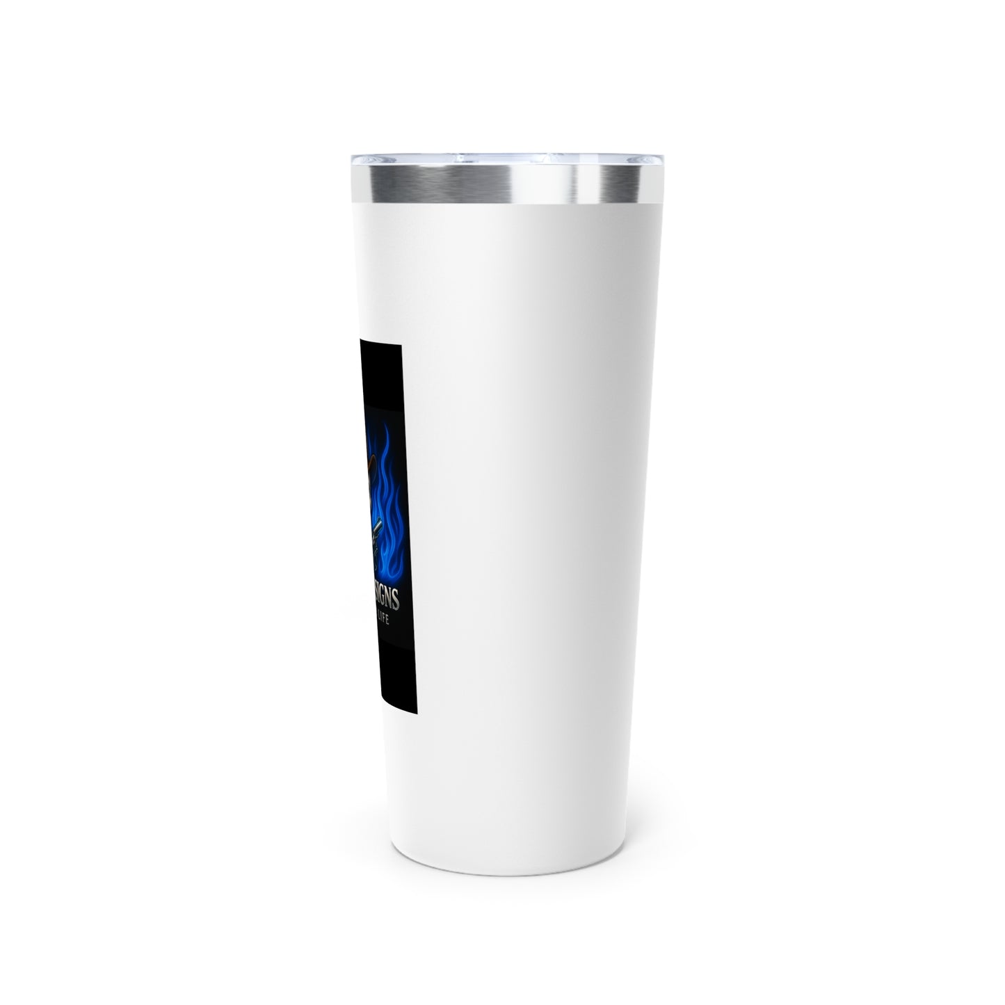 Rebel Life Coffee Tumbler, 22oz Skull Insulated Mug, Perfect for Outdoors, Camping, Gifts for Him, Birthday, Unique Tumbler
