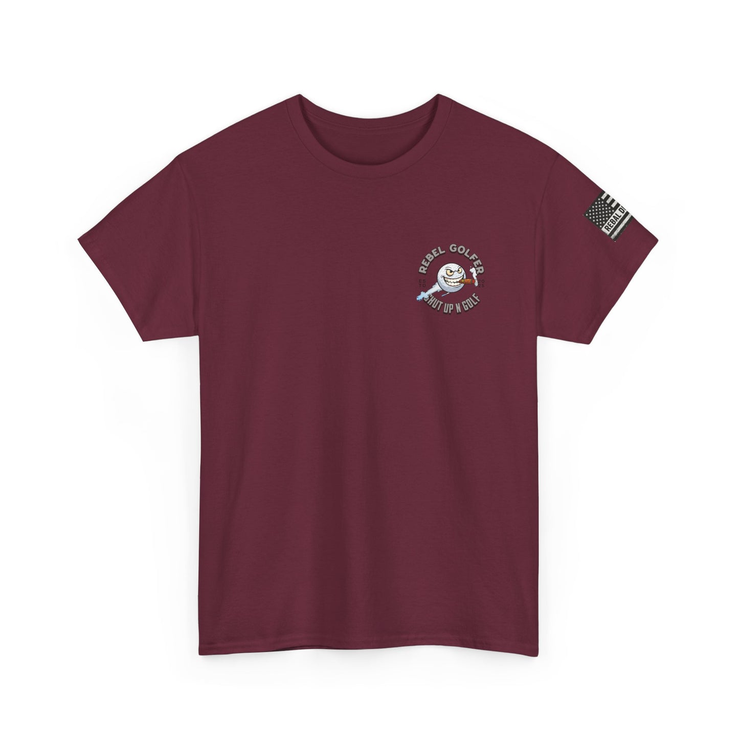 Rebel Golfer Unisex Heavy Cotton Tee - Fun Golf Shirt for Enthusiasts, Perfect Gift for Golf Lovers, Sportswear, Casual Tee, Golfing Apparel