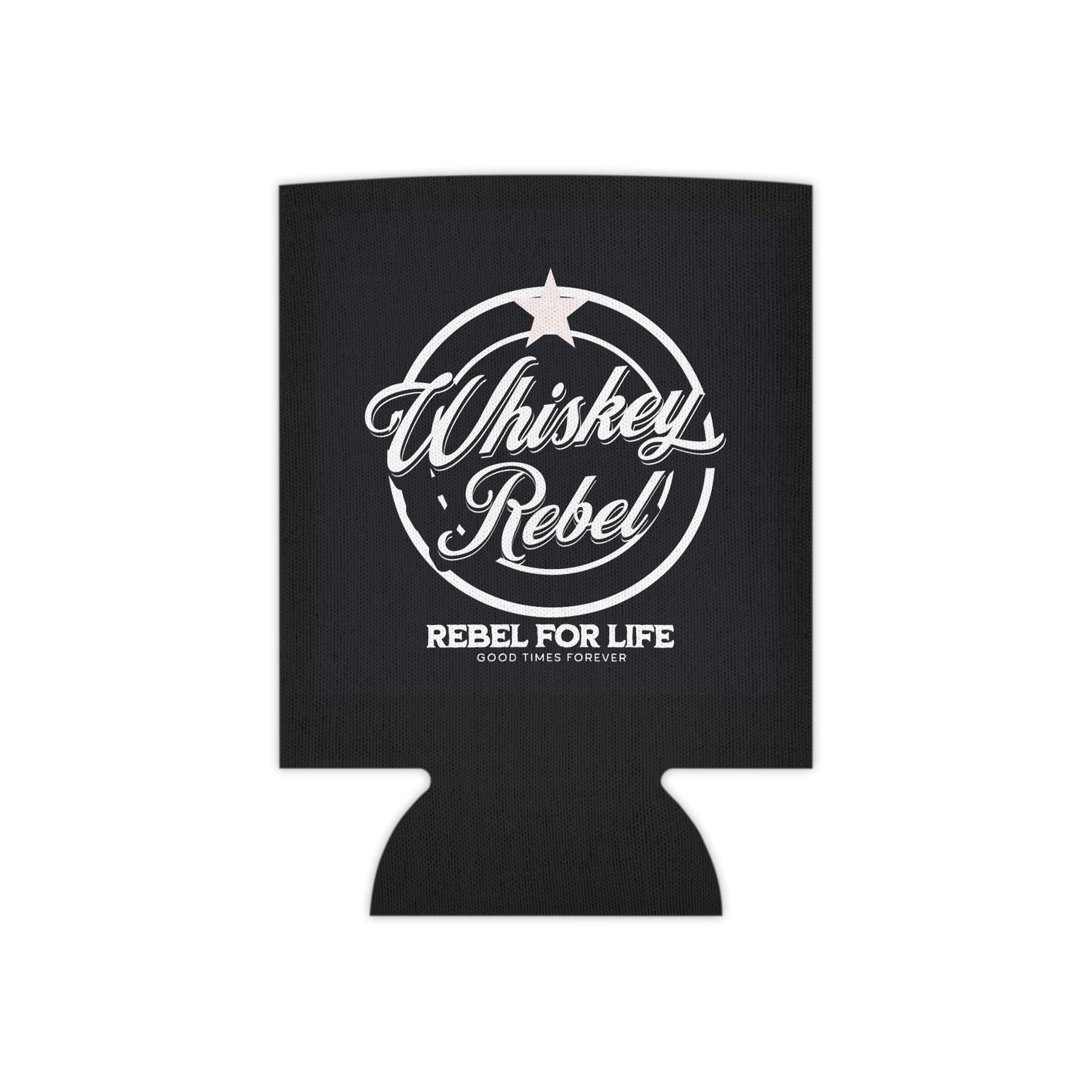Whiskey Rebel Can Cooler | Party Favor, Gift for Whiskey Lovers, Summer BBQ, Outdoor Adventure, Beer Holder