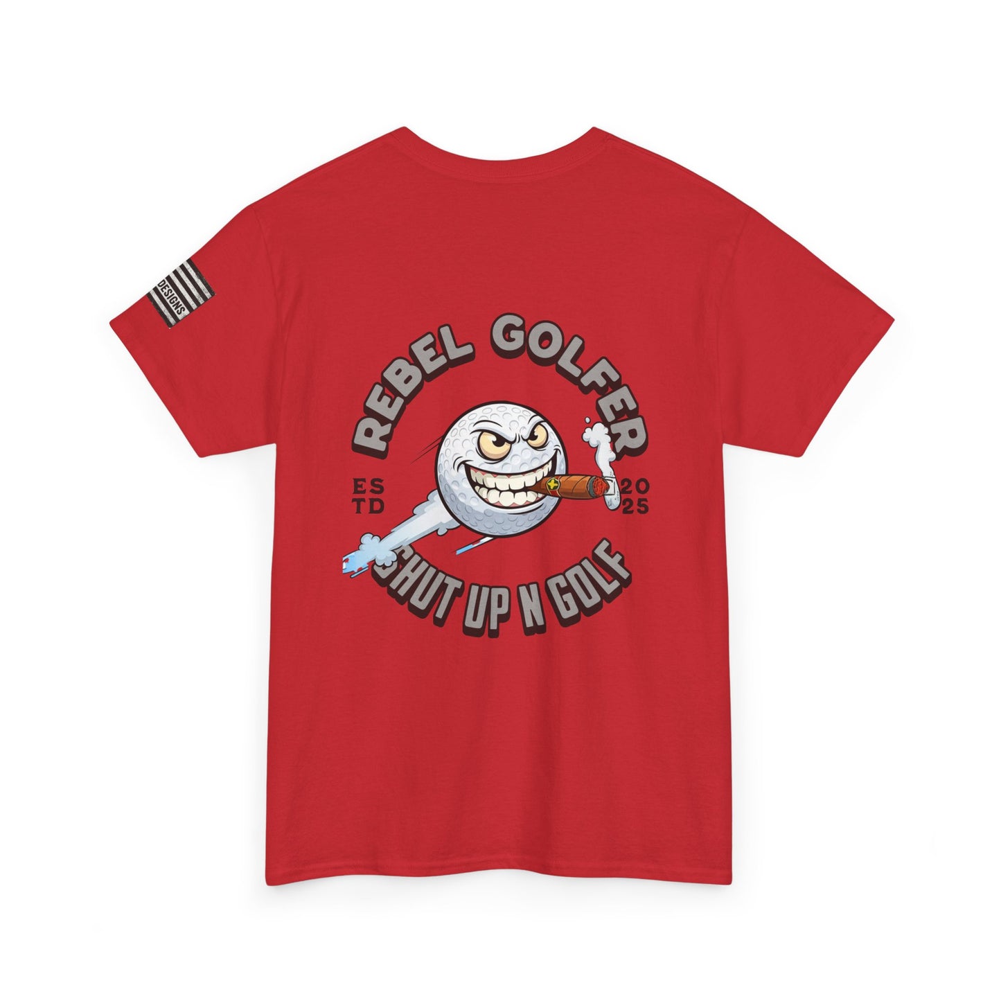 Rebel Golfer Unisex Heavy Cotton Tee - Fun Golf Shirt for Enthusiasts, Perfect Gift for Golf Lovers, Sportswear, Casual Tee, Golfing Apparel