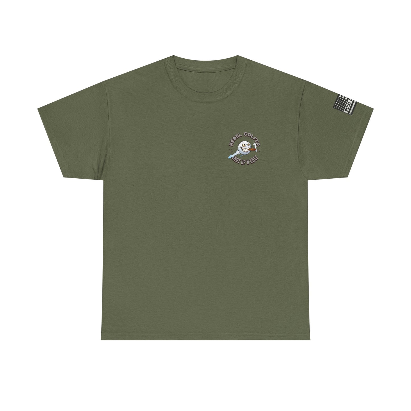 Rebel Golfer Unisex Heavy Cotton Tee - Fun Golf Shirt for Enthusiasts, Perfect Gift for Golf Lovers, Sportswear, Casual Tee, Golfing Apparel