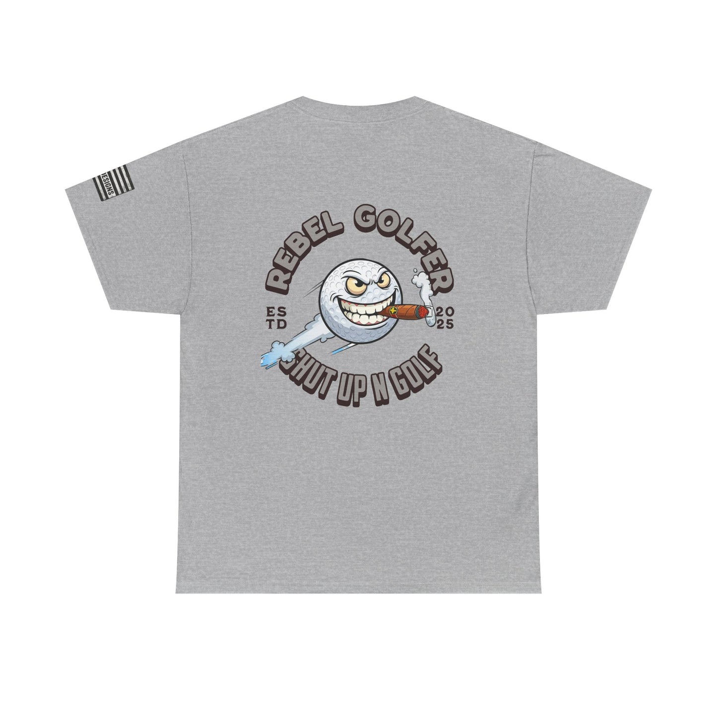 Rebel Golfer Unisex Heavy Cotton Tee - Fun Golf Shirt for Enthusiasts, Perfect Gift for Golf Lovers, Sportswear, Casual Tee, Golfing Apparel