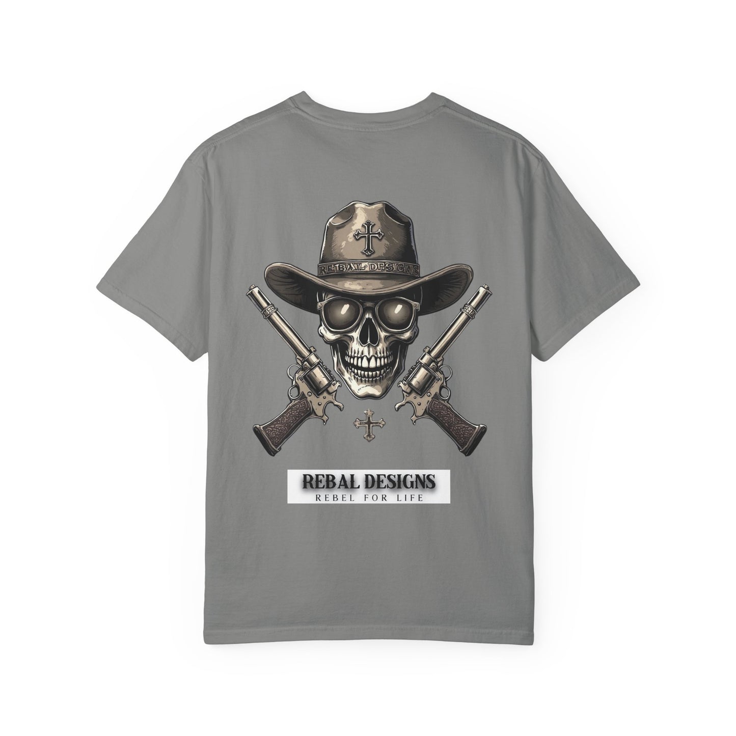Copy of Rebel Skull T-Shirt - Unisex Garment-Dyed Tee for Free Spirits, Music Festivals, Casual Outings, Gifts for Him/Her, Everyday Wear