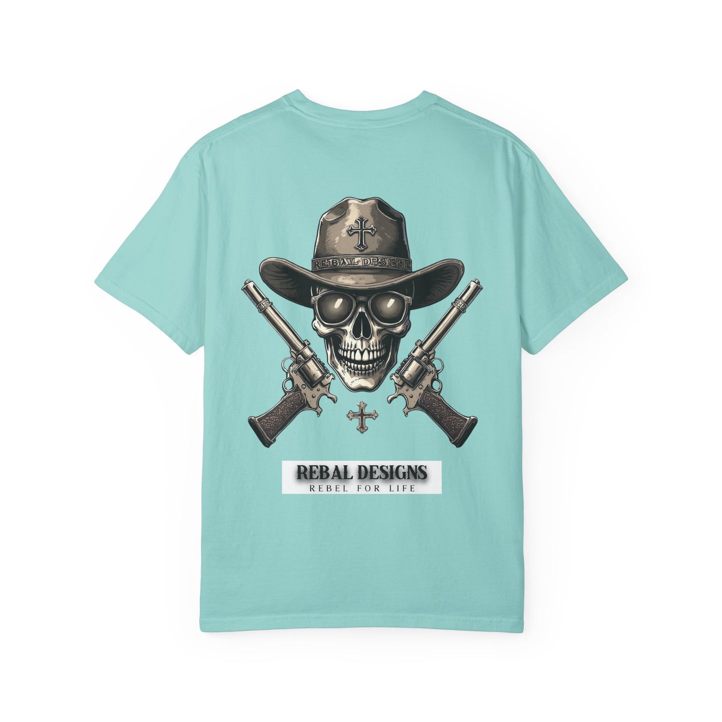 Copy of Rebel Skull T-Shirt - Unisex Garment-Dyed Tee for Free Spirits, Music Festivals, Casual Outings, Gifts for Him/Her, Everyday Wear