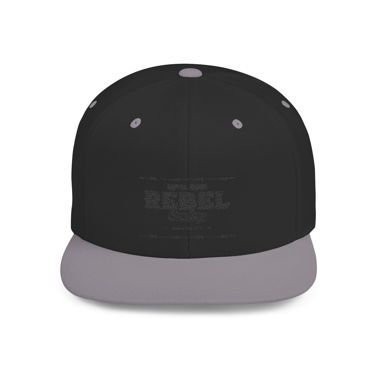 Rebel Snapback Hat, Trendy Flat Bill Cap, Urban Style Hat, Gift for Him, Casual Fashion Accessory