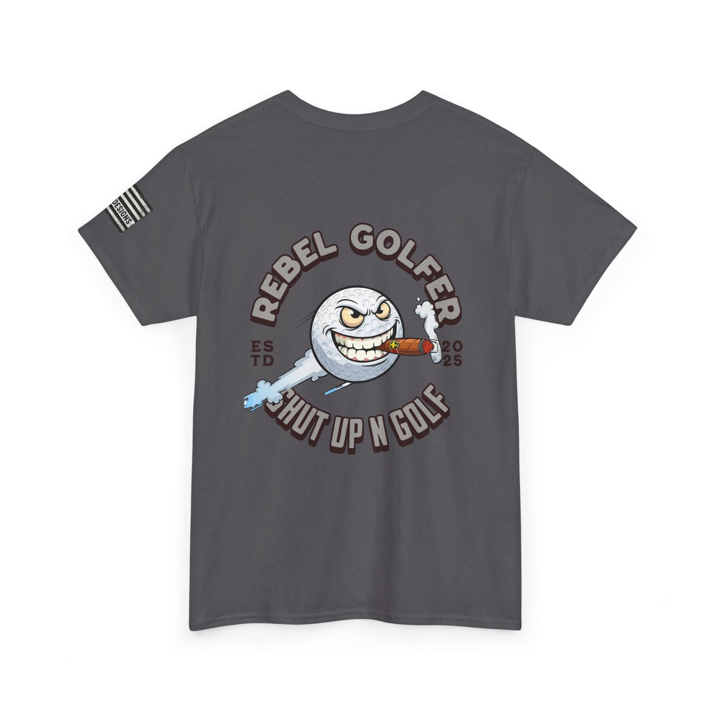 Rebel Golfer Unisex Heavy Cotton Tee - Fun Golf Shirt for Enthusiasts, Perfect Gift for Golf Lovers, Sportswear, Casual Tee, Golfing Apparel