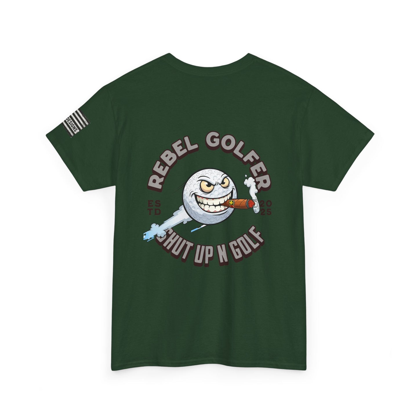 Rebel Golfer Unisex Heavy Cotton Tee - Fun Golf Shirt for Enthusiasts, Perfect Gift for Golf Lovers, Sportswear, Casual Tee, Golfing Apparel