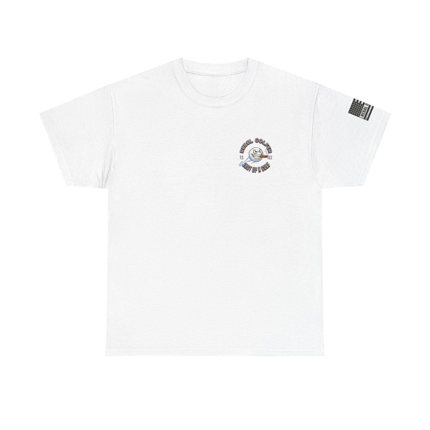 Rebel Golfer Unisex Heavy Cotton Tee - Fun Golf Shirt for Enthusiasts, Perfect Gift for Golf Lovers, Sportswear, Casual Tee, Golfing Apparel