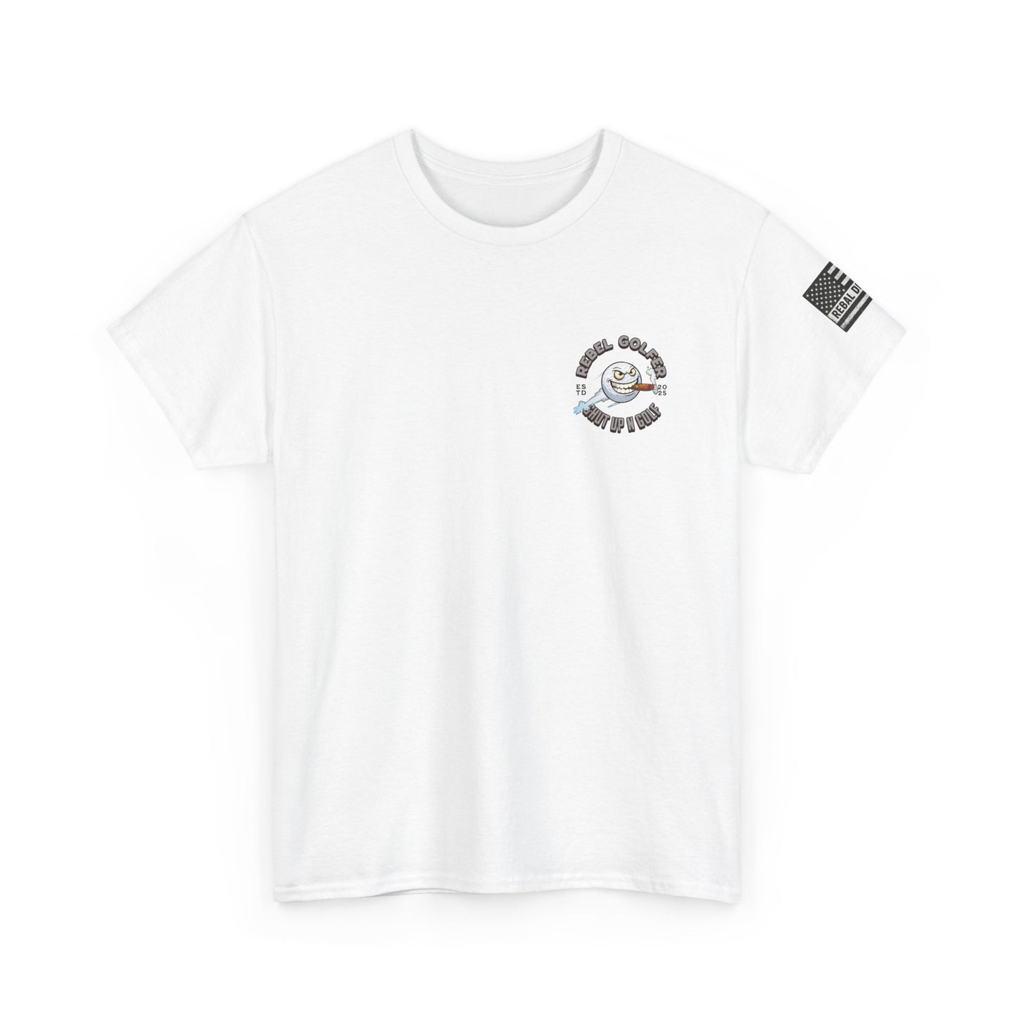 Rebel Golfer Unisex Heavy Cotton Tee - Fun Golf Shirt for Enthusiasts, Perfect Gift for Golf Lovers, Sportswear, Casual Tee, Golfing Apparel