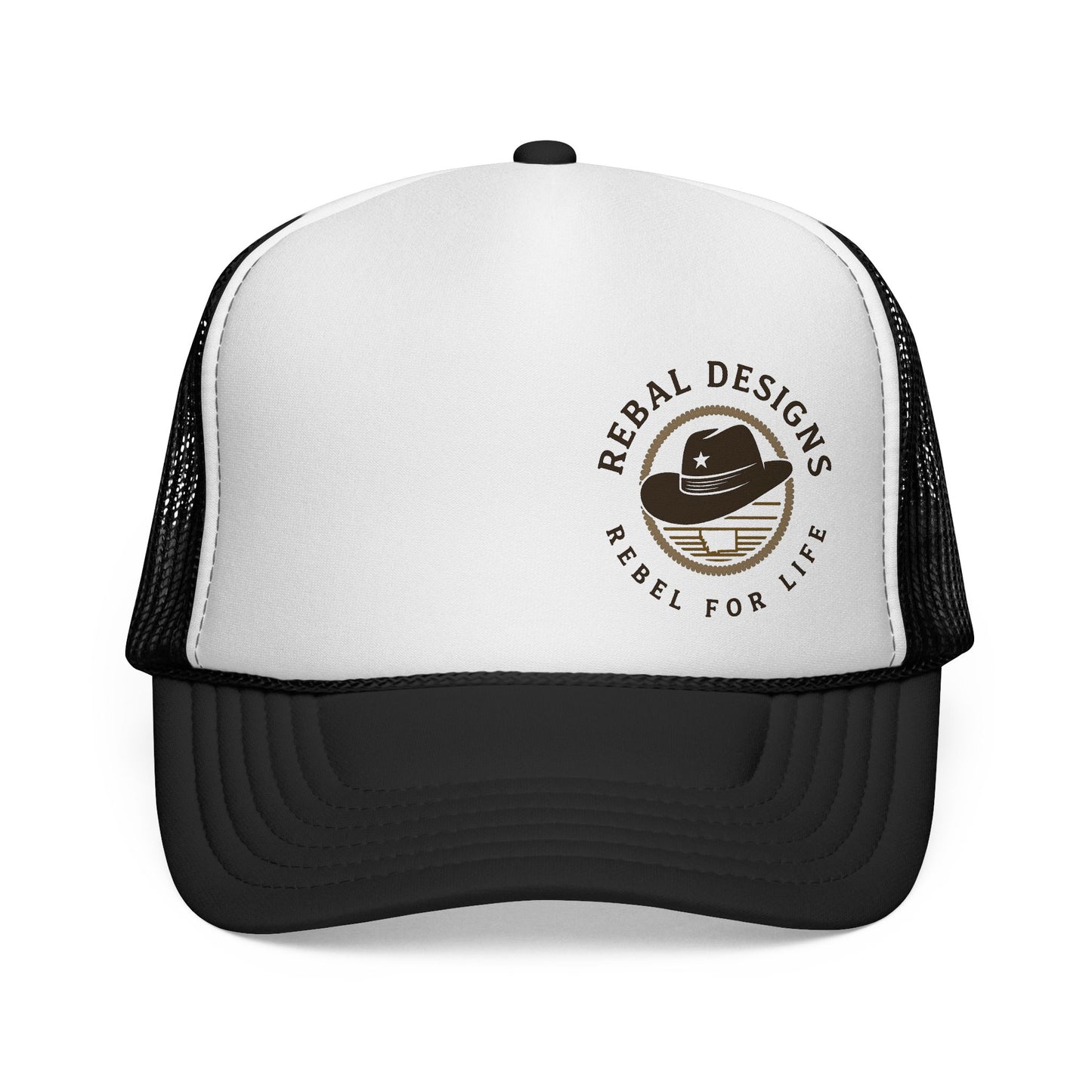 Rebel Life Trucker Cap | Retro Style Hat for Outdoor Adventures, Festivals, and Everyday Wear, Perfect Gift for Him or Her