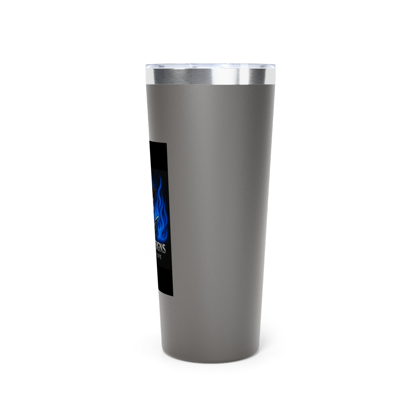 Rebel Life Coffee Tumbler, 22oz Skull Insulated Mug, Perfect for Outdoors, Camping, Gifts for Him, Birthday, Unique Tumbler