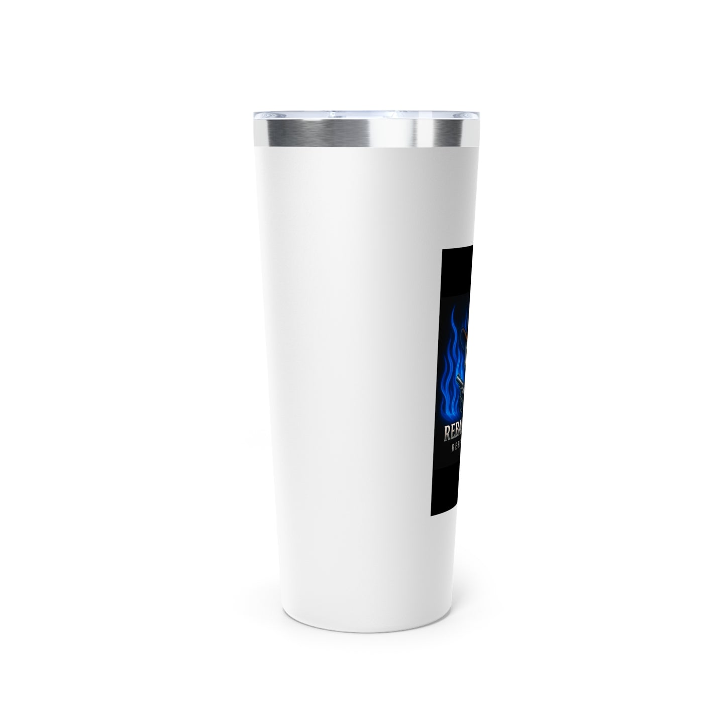 Rebel Life Coffee Tumbler, 22oz Skull Insulated Mug, Perfect for Outdoors, Camping, Gifts for Him, Birthday, Unique Tumbler