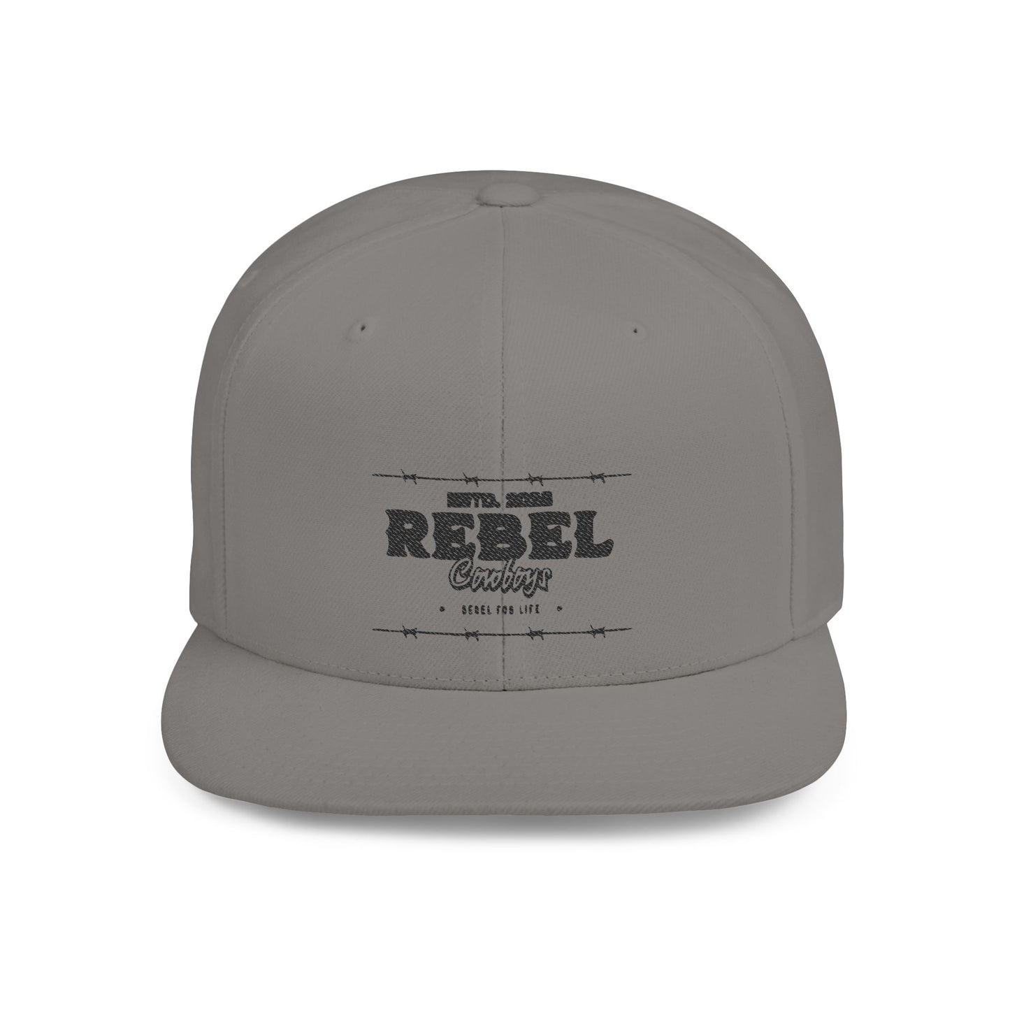 Rebel Snapback Hat, Trendy Flat Bill Cap, Urban Style Hat, Gift for Him, Casual Fashion Accessory