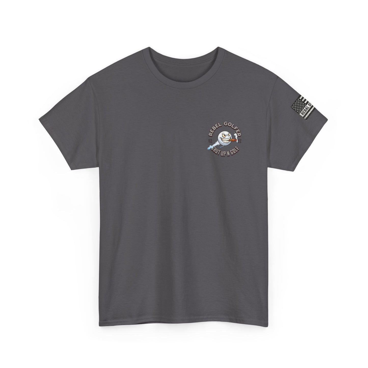 Rebel Golfer Unisex Heavy Cotton Tee - Fun Golf Shirt for Enthusiasts, Perfect Gift for Golf Lovers, Sportswear, Casual Tee, Golfing Apparel