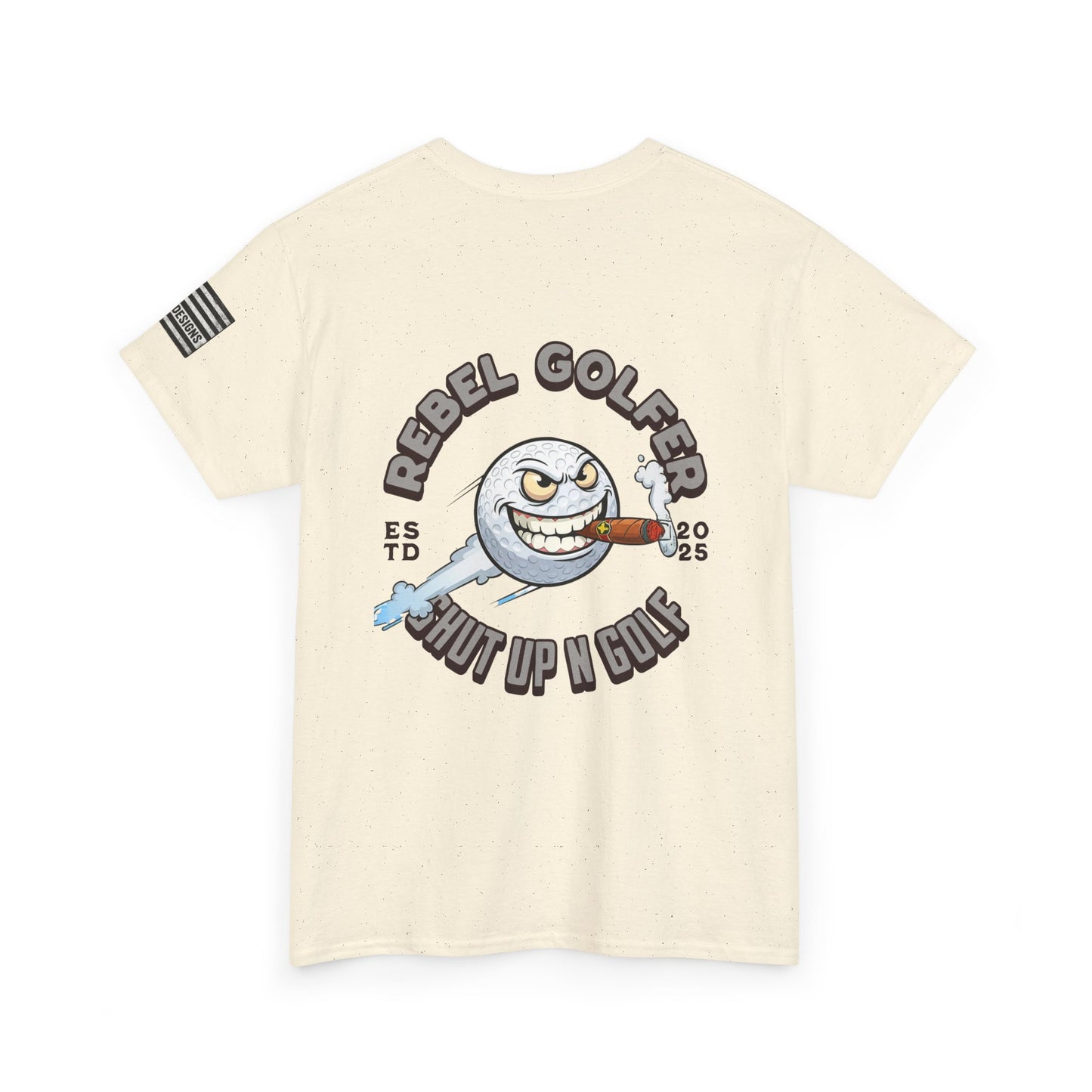 Rebel Golfer Unisex Heavy Cotton Tee - Fun Golf Shirt for Enthusiasts, Perfect Gift for Golf Lovers, Sportswear, Casual Tee, Golfing Apparel