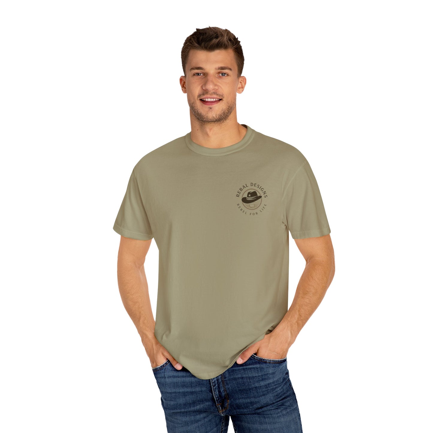 Copy of Rebel Skull T-Shirt - Unisex Garment-Dyed Tee for Free Spirits, Music Festivals, Casual Outings, Gifts for Him/Her, Everyday Wear