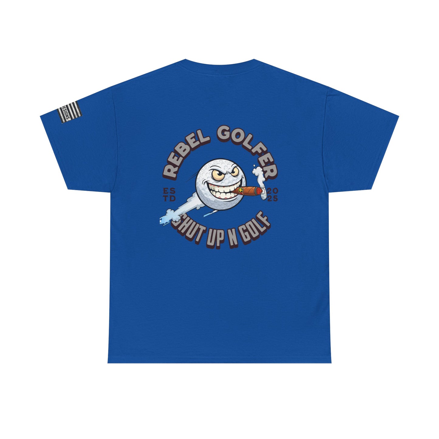 Rebel Golfer Unisex Heavy Cotton Tee - Fun Golf Shirt for Enthusiasts, Perfect Gift for Golf Lovers, Sportswear, Casual Tee, Golfing Apparel