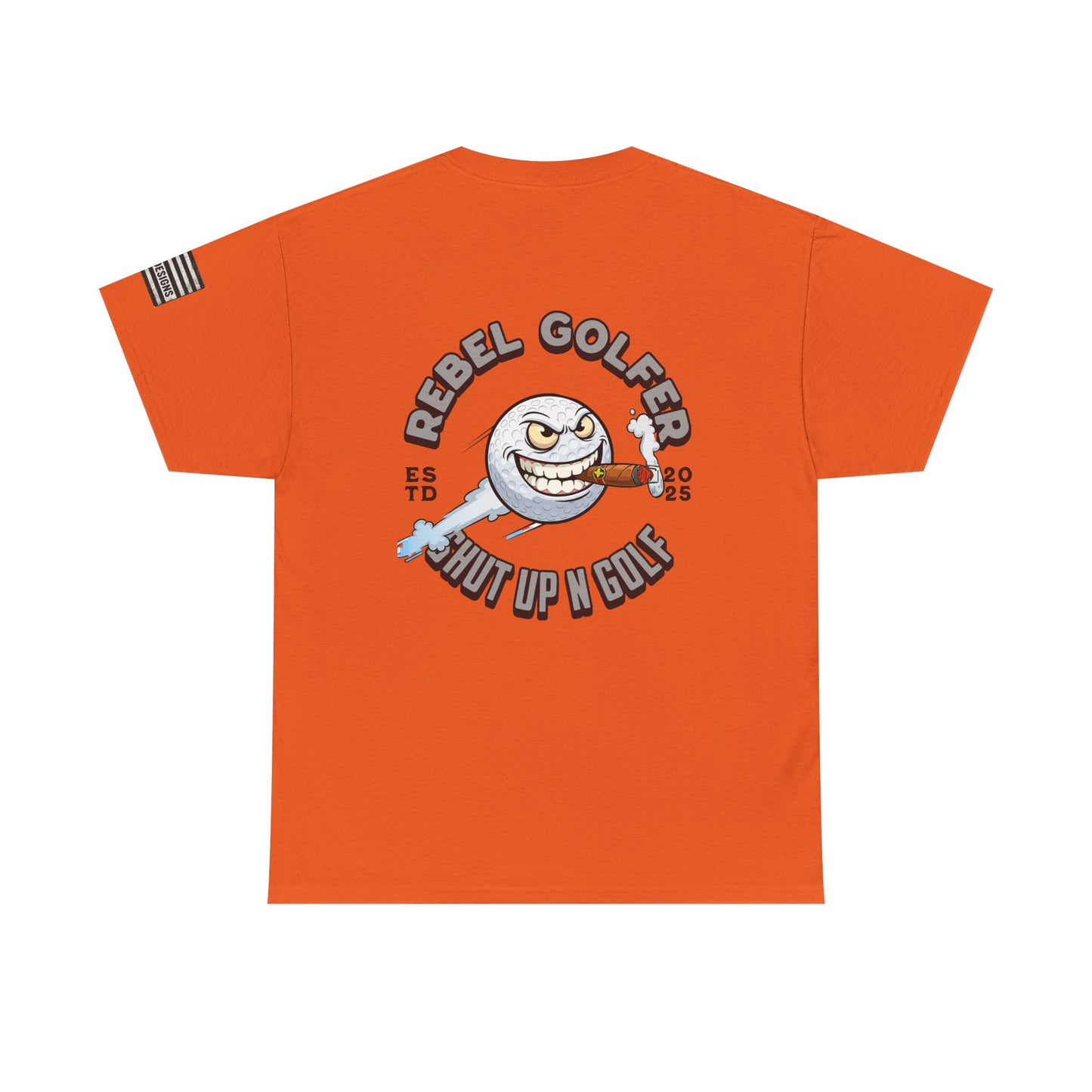 Rebel Golfer Unisex Heavy Cotton Tee - Fun Golf Shirt for Enthusiasts, Perfect Gift for Golf Lovers, Sportswear, Casual Tee, Golfing Apparel