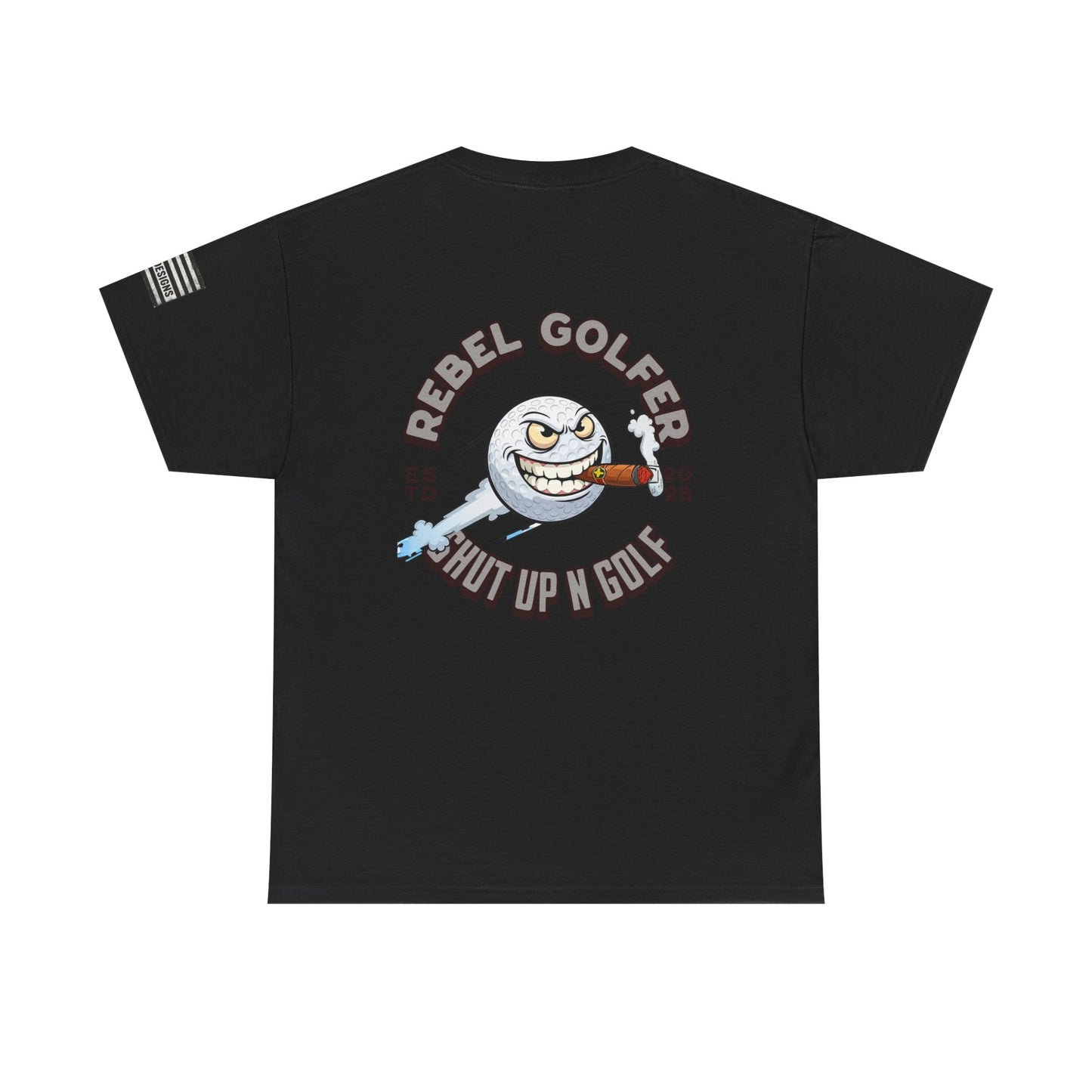 Rebel Golfer Unisex Heavy Cotton Tee - Fun Golf Shirt for Enthusiasts, Perfect Gift for Golf Lovers, Sportswear, Casual Tee, Golfing Apparel