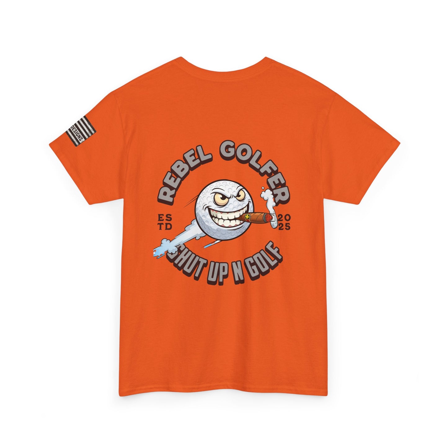 Rebel Golfer Unisex Heavy Cotton Tee - Fun Golf Shirt for Enthusiasts, Perfect Gift for Golf Lovers, Sportswear, Casual Tee, Golfing Apparel