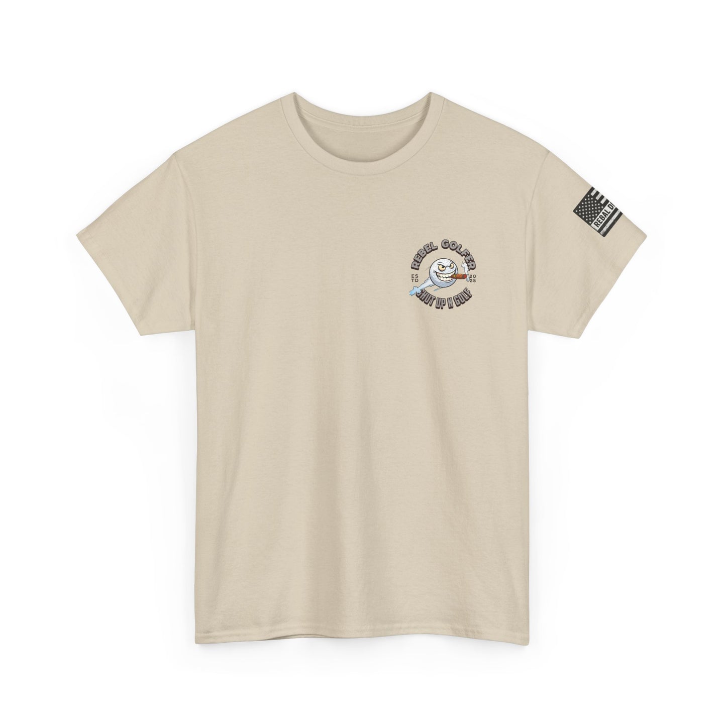 Rebel Golfer Unisex Heavy Cotton Tee - Fun Golf Shirt for Enthusiasts, Perfect Gift for Golf Lovers, Sportswear, Casual Tee, Golfing Apparel