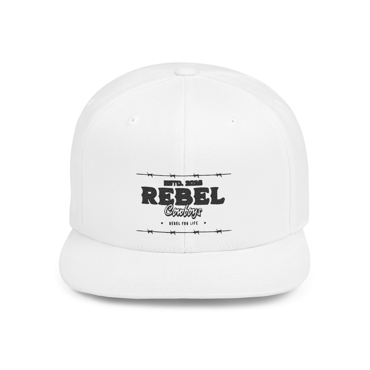 Rebel Snapback Hat, Trendy Flat Bill Cap, Urban Style Hat, Gift for Him, Casual Fashion Accessory
