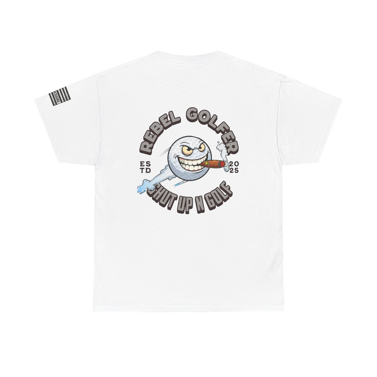 Rebel Golfer Unisex Heavy Cotton Tee - Fun Golf Shirt for Enthusiasts, Perfect Gift for Golf Lovers, Sportswear, Casual Tee, Golfing Apparel
