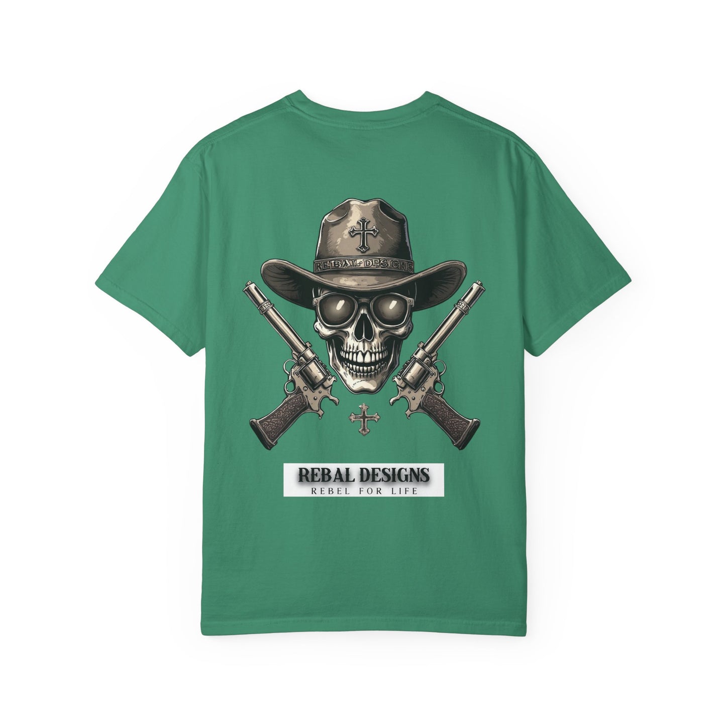 Copy of Rebel Skull T-Shirt - Unisex Garment-Dyed Tee for Free Spirits, Music Festivals, Casual Outings, Gifts for Him/Her, Everyday Wear